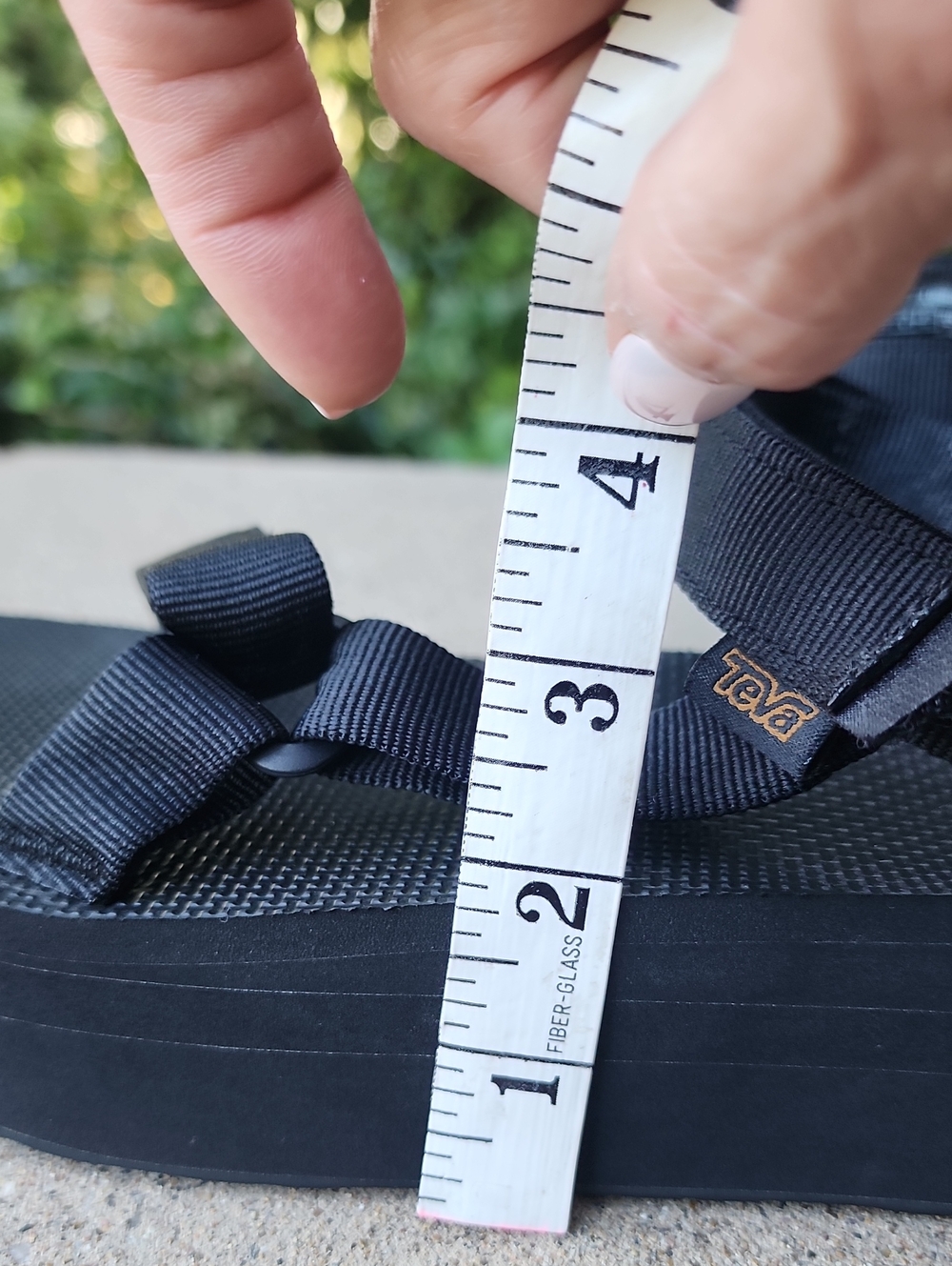 Teva Black Platform Strappy Sandals - Picture 7 of 16